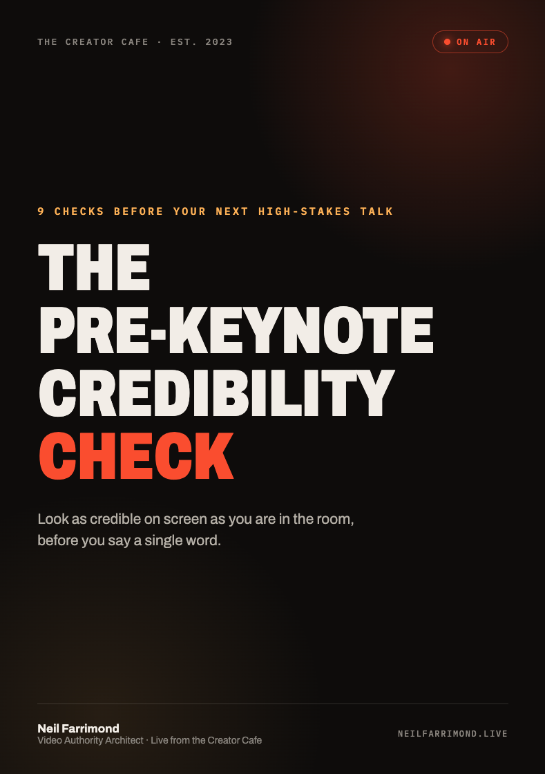 The Pre-Keynote Credibility Check